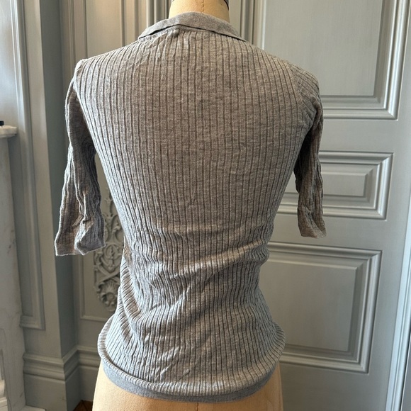 Vince grey 3/4 sleeve top size S - Picture 2 of 3